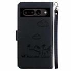 For Google Pixel 7 Cute Cats RFID Leather Phone Case(Black) - 3