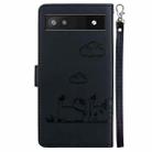 For Google Pixel 6a Cute Cats RFID Leather Phone Case(Black) - 3