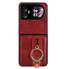 For Blackview Hero 10 Wristband Leather Back Phone Case(Red) - 3