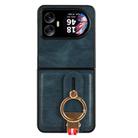 For Blackview Hero 10 Wristband Leather Back Phone Case(Blue) - 3