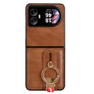For Blackview Hero 10 Wristband Leather Back Phone Case(Brown) - 3
