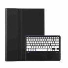 For Samsung Galaxy Tab S10 Ultra A910B Pen Slot Detachable Bluetooth Keyboard Leather Tablet Case(Black+White) - 1