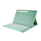 For Samsung Galaxy Tab S10 Ultra A910B Pen Slot Detachable Bluetooth Keyboard Leather Tablet Case(Mint Green) - 3