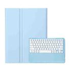 For Samsung Galaxy Tab S10 Ultra A910B Pen Slot Detachable Bluetooth Keyboard Leather Tablet Case(Sky Blue) - 1