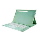 For Samsung Galaxy Tab S10 Ultra A910B-A Touch Pad Detachable Bluetooth Keyboard Leather Tablet Case(Mint Green) - 3