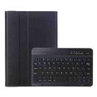 For Redmi Pad SE 8.7 A0N12 TPU Ultra-thin Detachable Bluetooth Keyboard Tablet Leather Case(Black) - 1