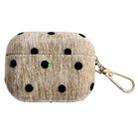 For AirPods Pro 2 Velvet Cloth + PC Headset Shockproof Case(Coffee) - 1