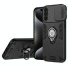 For Samsung Galaxy A26 5G Camshield Ring Holder Phone Case(Black) - 1