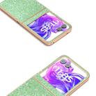 For Motorola Razr 50 Electroplating Frame Colorful Glitter Phone Case(Dark Green) - 3