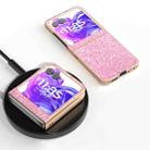 For Motorola Razr 50 Electroplating Frame Colorful Glitter Phone Case(Purple Pink) - 2