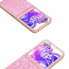 For Motorola Razr 50 Electroplating Frame Colorful Glitter Phone Case(Purple Pink) - 3