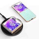 For Motorola Razr 50 Ultra Electroplating Frame Colorful Glitter Phone Case(Light Green) - 2