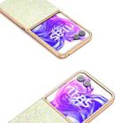 For Motorola Razr 50 Ultra Electroplating Frame Colorful Glitter Phone Case(Gold) - 3