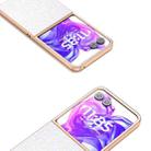 For Motorola Razr 50 Ultra Electroplating Frame Colorful Glitter Phone Case(White) - 3