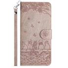 For Redmi Note 14 Pro 5G Cat Embossing Pattern Leather Phone Case with Lanyard(Grey) - 2