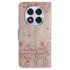 For Redmi Note 14 Pro 5G Cat Embossing Pattern Leather Phone Case with Lanyard(Grey) - 3