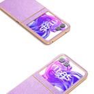 For Motorola Razr 50 Electroplating Frame Glitter Shockproof Phone Case(Purple) - 3