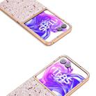 For Motorola Razr 50 Ultra Electroplating Frame Glitter Shockproof Phone Case(Gold Pink) - 3