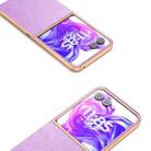 For Motorola Razr 50 Ultra Electroplating Frame Glitter Shockproof Phone Case(Purple) - 3
