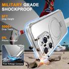 For iPhone 15 Pro Skin Feel MagSafe Holder 360 Full Body Phone Case(Transparent) - 3
