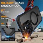 For iPhone 13 Pro Max Skin Feel MagSafe Holder 360 Full Body Phone Case(Black) - 3