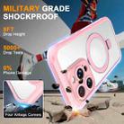 For iPhone 13 Pro Skin Feel MagSafe Holder 360 Full Body Phone Case(Pink) - 3