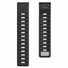 For Garmin 22mm Magnetic Quick Release Silicone Watch Band(Black) - 3