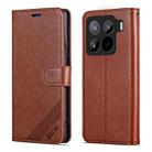 For Xiaomi 15 Pro AZNS Sheepskin Texture Flip Leather Phone Case(Brown) - 2