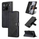 For Xiaomi 15 Pro AZNS Sheepskin Texture Flip Leather Phone Case(Black) - 1