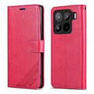 For Xiaomi 15 Pro AZNS Sheepskin Texture Flip Leather Phone Case(Red) - 2