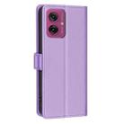 For Motorola Moto G55 Litchi Texture RFID Anti-theft Leather Phone Case(Purple) - 3