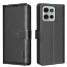 For Motorola Moto G75 5G Litchi Texture RFID Anti-theft Leather Phone Case(Black) - 1