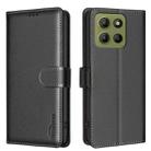 For Motorola Moto G15 Litchi Texture RFID Anti-theft Leather Phone Case(Black) - 1