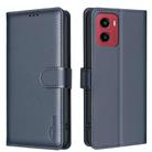 For Motorola Moto G05 Litchi Texture RFID Anti-theft Leather Phone Case(Blue) - 1