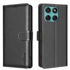 For Motorola Edge 60 Fusion Litchi Texture RFID Anti-theft Leather Phone Case(Black) - 1