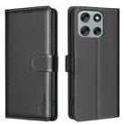 For Motorola Moto G56 5G Litchi Texture RFID Anti-theft Leather Phone Case(Black) - 1
