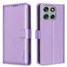 For Motorola Moto G56 5G Litchi Texture RFID Anti-theft Leather Phone Case(Purple) - 1