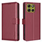 For Motorola Moto G86 5G Litchi Texture RFID Anti-theft Leather Phone Case(Red) - 1