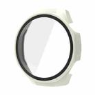 For Huawei Watch GT 5 Pro 46mm Tempered Film Integrated PC Watch Protective Case(Ivory White) - 1