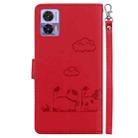 For Motorola Edge 30 Neo / 30 Lite Cute Cats RFID Leather Phone Case(Red) - 3