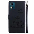For Motorola Moto E13 Cute Cats RFID Leather Phone Case(Black) - 3