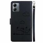 For Motorola Moto G14 Cute Cats RFID Leather Phone Case(Black) - 3