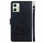 For Motorola Moto G54 Cute Cats RFID Leather Phone Case(Black) - 3