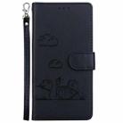 For Motorola Moto G 5G 2025 Cute Cats RFID Leather Phone Case(Black) - 2