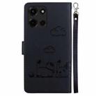 For Motorola Moto G 5G 2025 Cute Cats RFID Leather Phone Case(Black) - 3