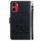 For Motorola Moto G05 / E15 Cute Cats RFID Leather Phone Case(Black) - 3