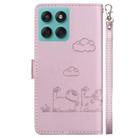For Motorola Edge 60 Fusion / Edge 5G 2025 Cute Cats RFID Leather Phone Case(Rose Gold) - 3