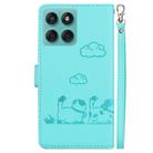 For Motorola Edge 60 Fusion / Edge 5G 2025 Cute Cats RFID Leather Phone Case(Green) - 3