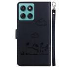 For Motorola Edge 60 Fusion / Edge 5G 2025 Cute Cats RFID Leather Phone Case(Black) - 3