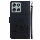 For Motorola Moto G56 5G / G66j 5G / G66y 5G Cute Cats RFID Leather Phone Case(Black) - 3